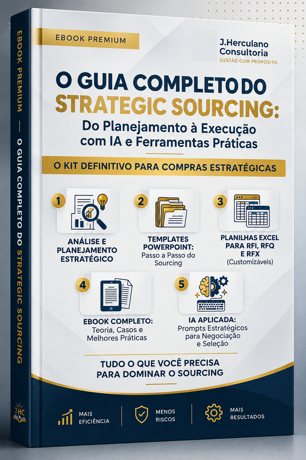 Capa do eBook O Guia Completo do Strategic Sourcing - Do Planejamento à Execução com IA e Ferramentas Práticas