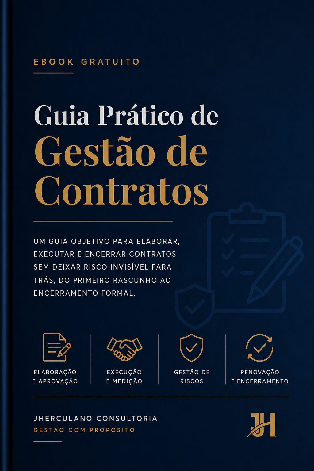 Capa do eBook Checklist de Gestão de Contratos